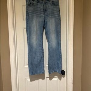 Bke Buckle Jeans Mens 34x31 Tyler Relaxed Straight Leg Medium Wash Whiskers Fade